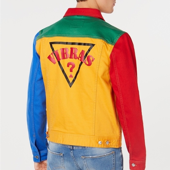 Guess Other - New GUESS J Balvin X Men's Colorblocked Denim Jacket SZ M